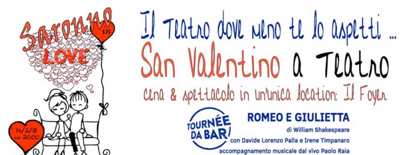 Saronno in love, cena e spettacolo al teatro Giuditta Pasta di Saronno