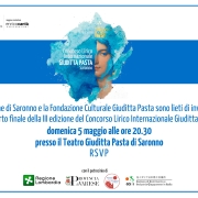 INVITO GALA FINALE III EDIZIONE CONCORSO INTERNAZIONALE DI CANTO LIRICO GIUDITTA PASTA